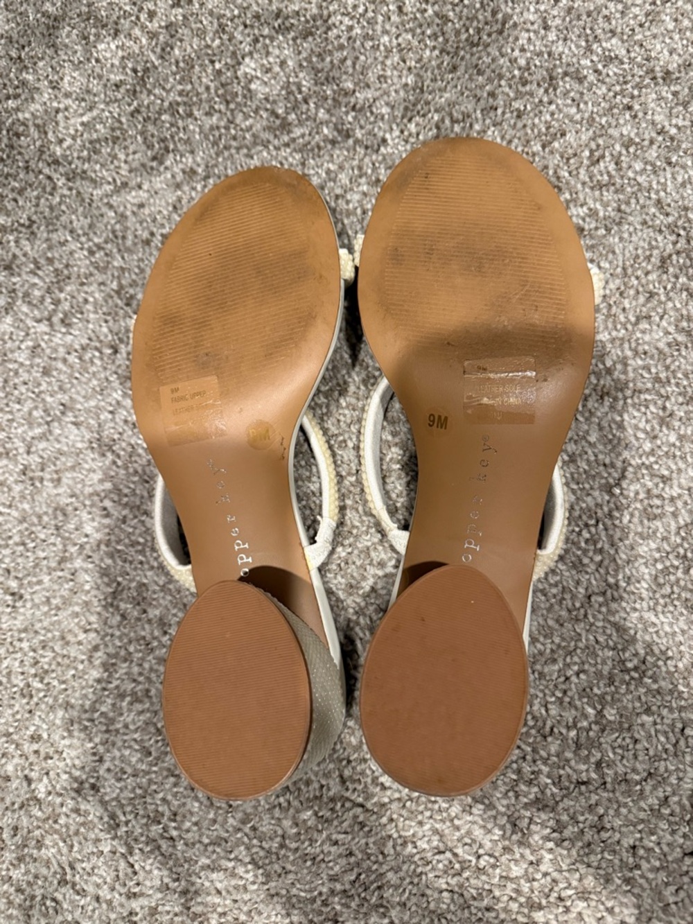 Copper Key Ivory Two-Strap Block Heel Mule - Picture 3 of 3